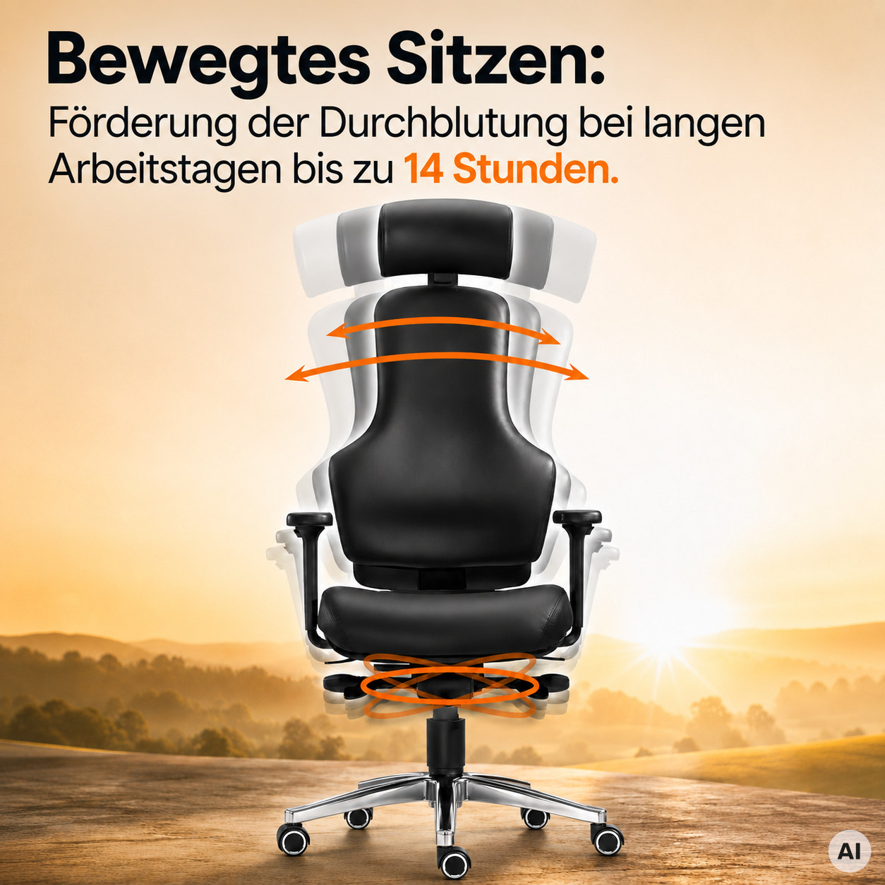 Ortholetic - Bürostuhl gegen Rückenschmerzen