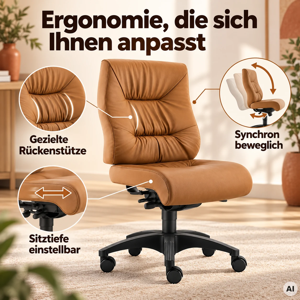 Halblehner Turbo24 XL - Luxus Chefsessel