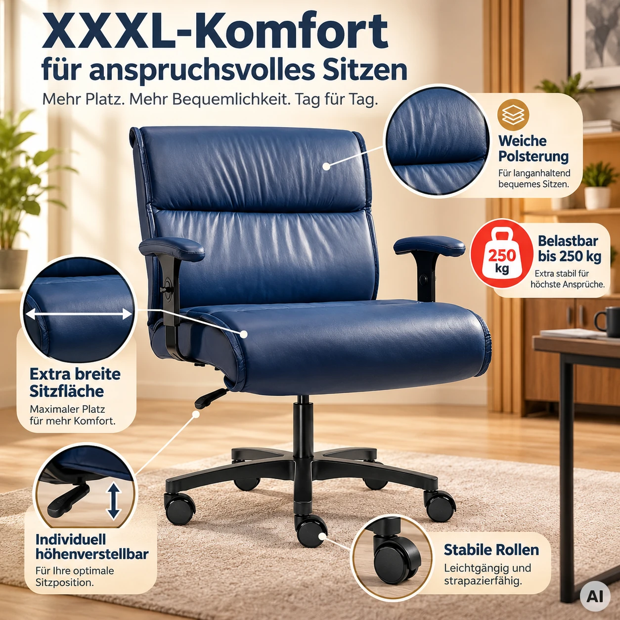 Giga - XXXL-Bürostuhl