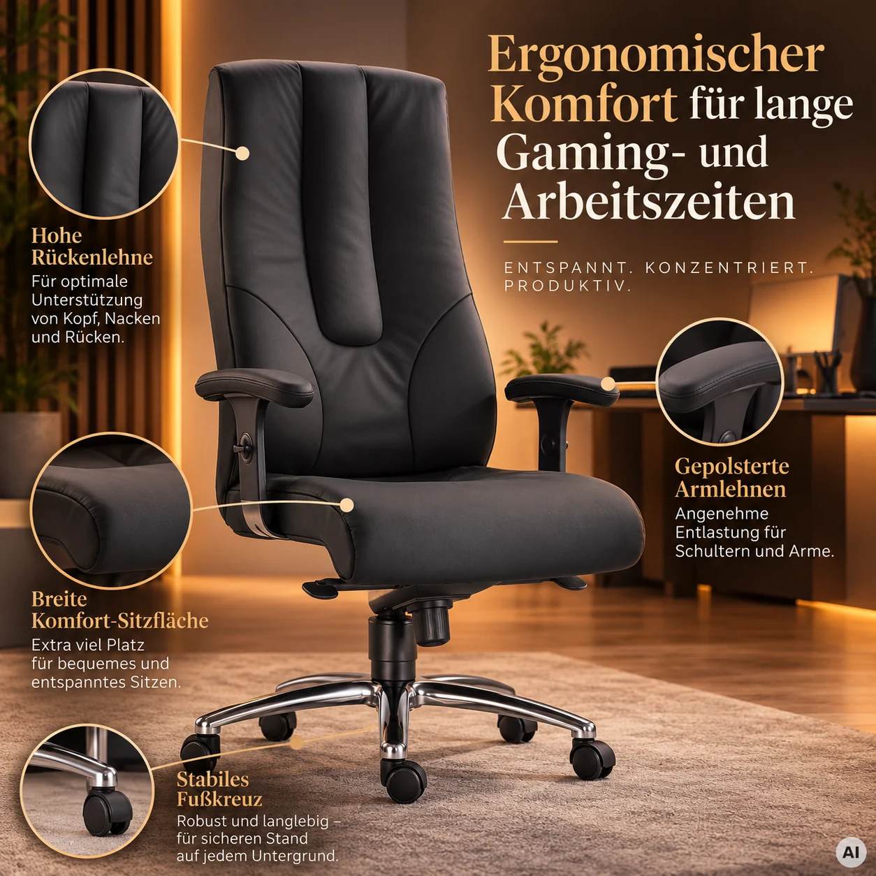 Gaming Jumbo XL - Luxus Chefsessel