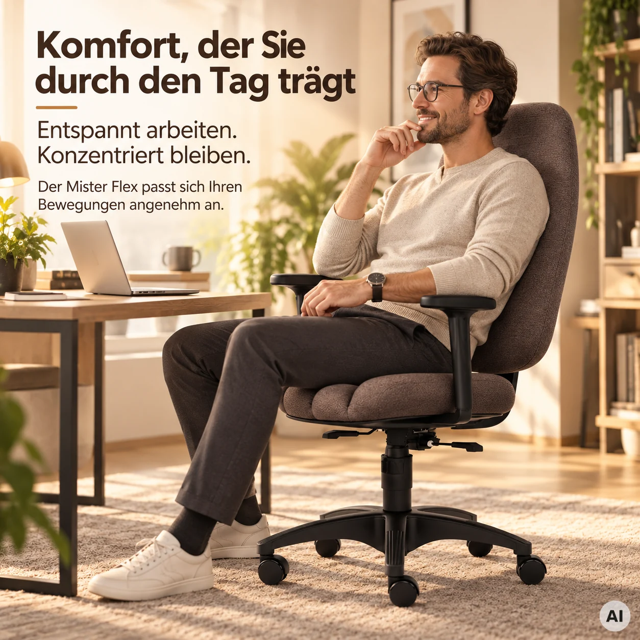 Mister Flex - Bürodrehstuhl speziell für Männer