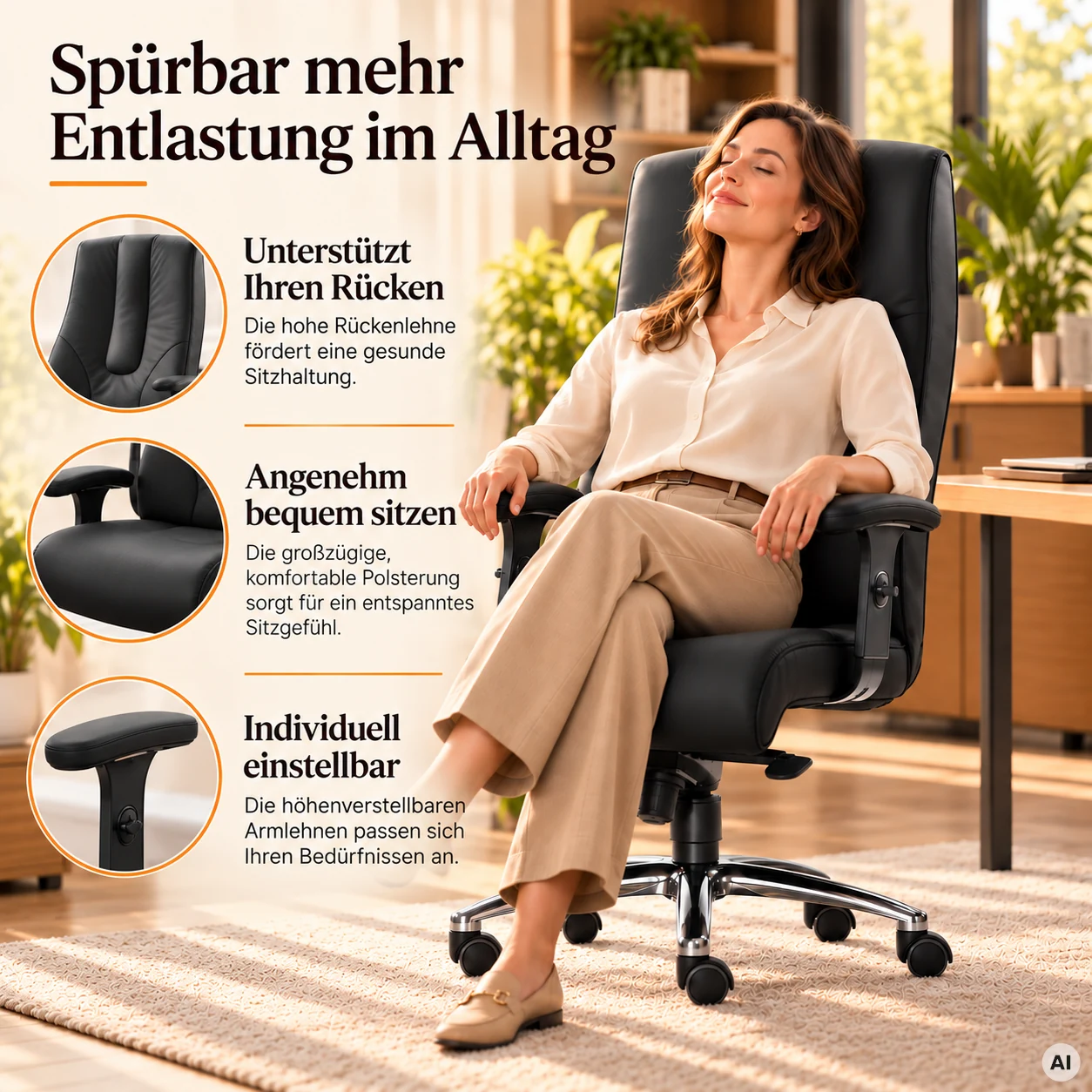 Hochlehner Jumbo L - Luxus Chefsessel